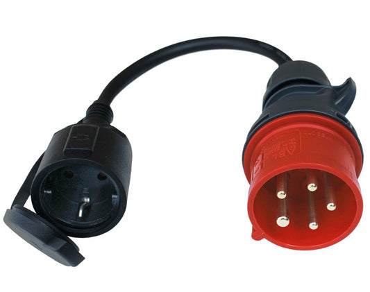 CEE Adapter Starkstrom 16 A Stecker auf Schuko 230V Kupplung